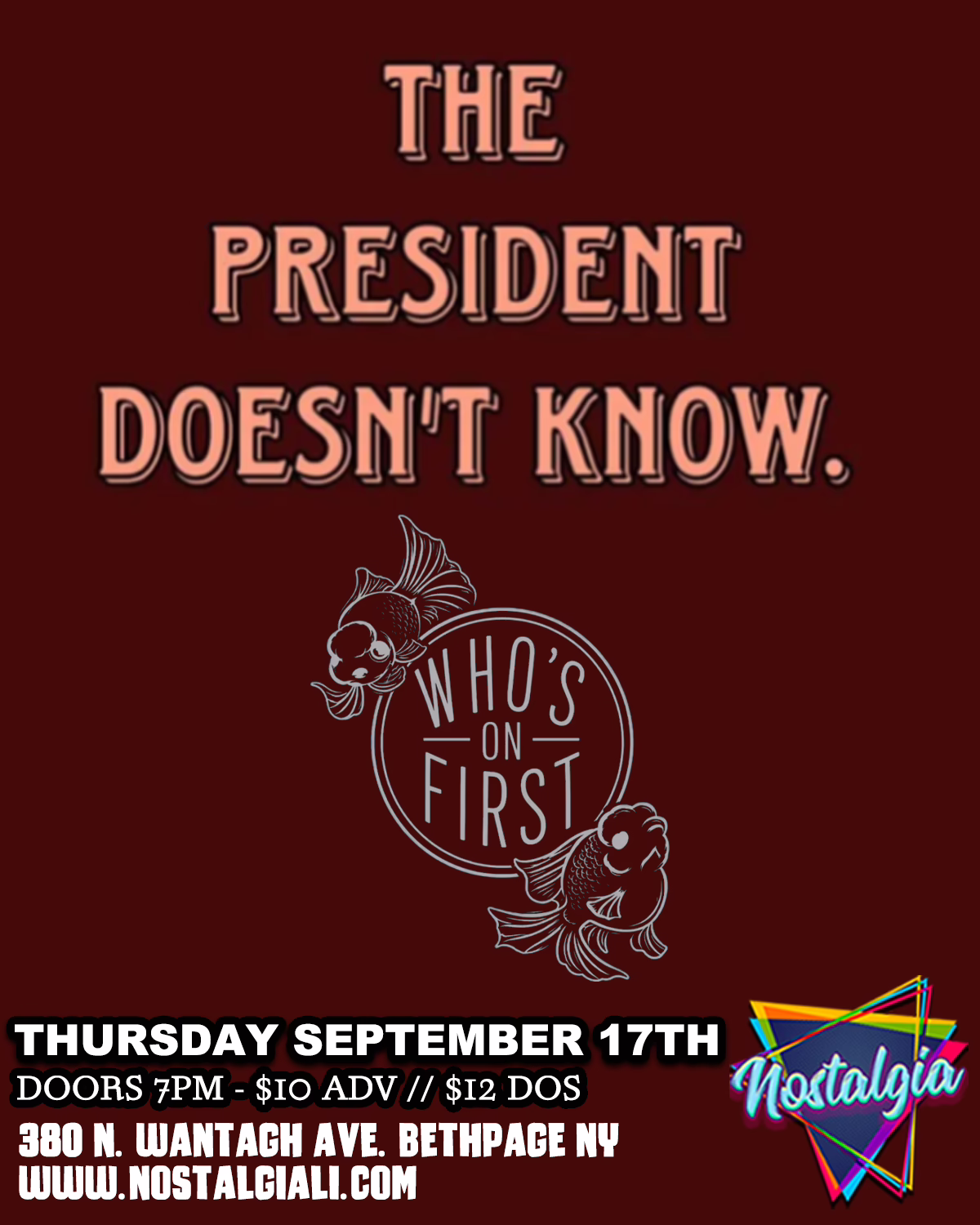 The President Doesn’t Know, Who’s On First